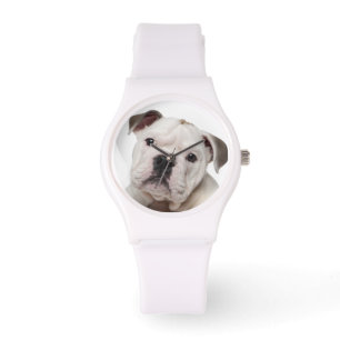 Bulldog Welpe (2 Monate alt) Armbanduhr