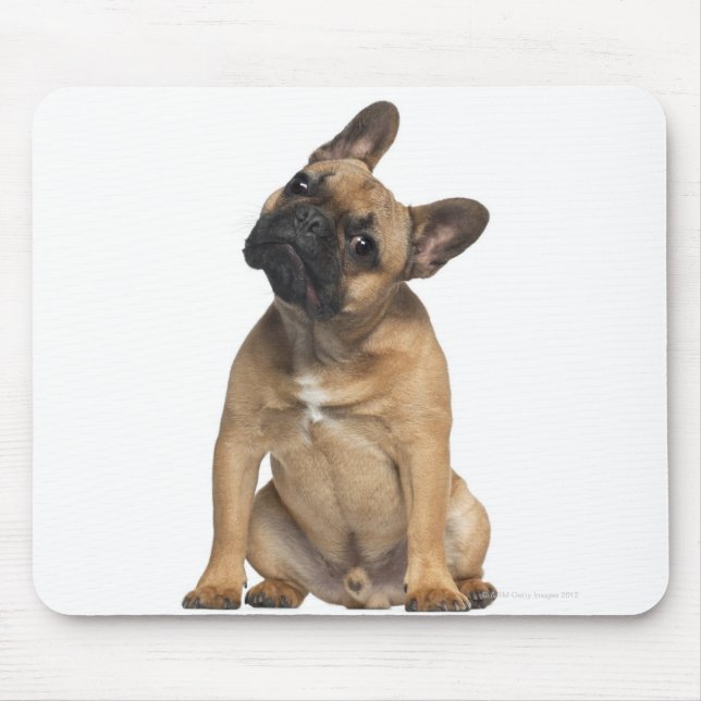 Bulldog Welpe (7 Monate alt) Mousepad (Vorne)
