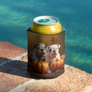 Bulldog Welpe Autumn Delight Pumpen Dosenkühler
