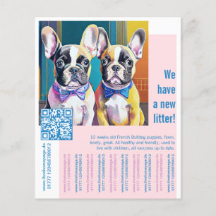 Bulldog Welpe Flyer