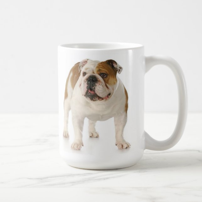 Bulldog Welpe Hund Red Liebe Tasse (Rechts)