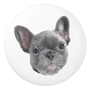 Bulldog Welpe Keramikknauf