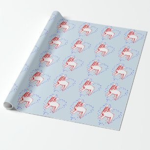 Bulldog-Welpe Papier Geschenkpapier