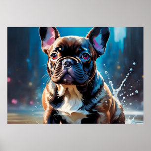 Bulldog Welpe Poster