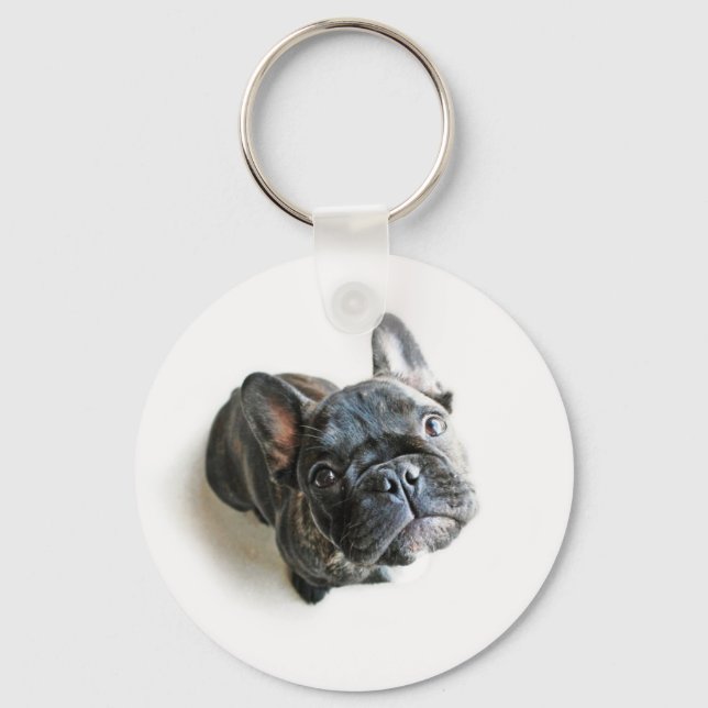 Bulldog Welpe Schlüsselanhänger (Vorderseite)
