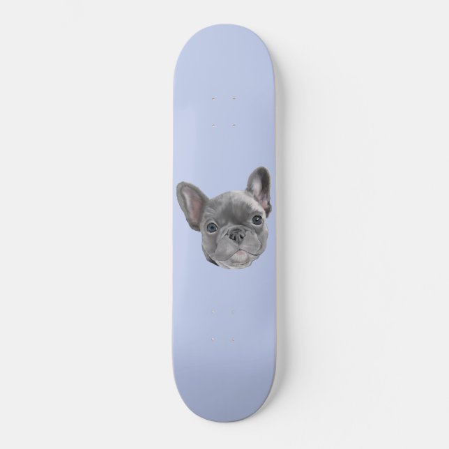 Bulldog Welpe Skateboard (Vorderseite)