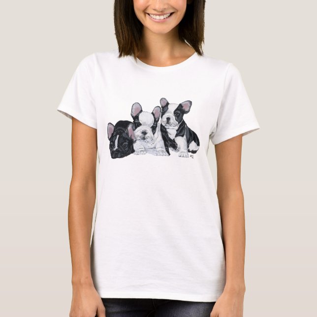 Bulldog-Welpen T-Shirt (Vorderseite)