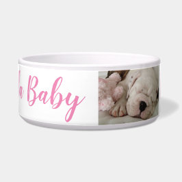 Bulldog Welpenschlafen Napf