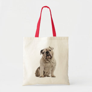 Bulldog White and Tan Welpenhund Tragetasche