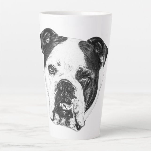 Bulldog Winter Morning Tasse (Vorderseite)