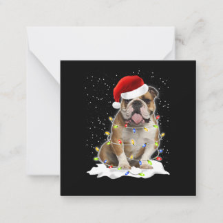 Bulldog Xmas Mitteilungskarte