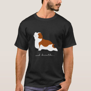 Bulldog-Yoga-Position und Atmen Süßer Hundeliebhab T-Shirt