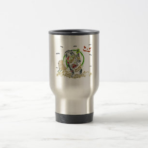 Bulldog Zombie Dog Halloween-Kostüm Reisebecher