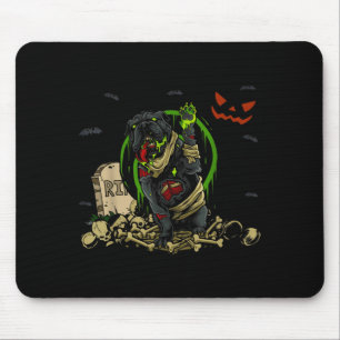 Bulldog-Zombie-Hund Lustiger Zombie-Hund Halloween Mousepad