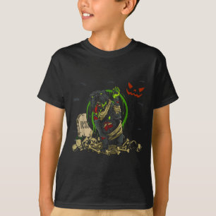 Bulldog-Zombie-Hund Lustiger Zombie-Hund Halloween T-Shirt