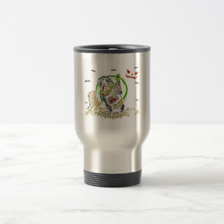 Bulldog-Zombie-Hunde-Halloween-Kostüm Reisebecher