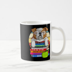 Bulldog zurück in den Schulbuch-Wurmhund Kaffeetasse