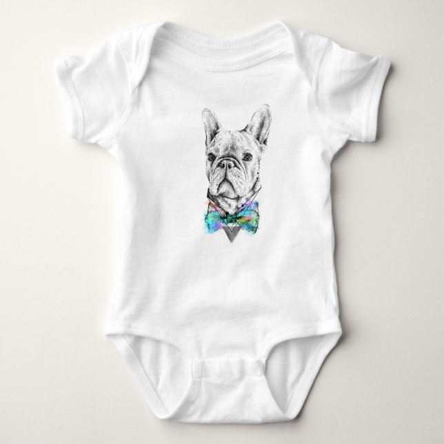 Bulldogbaby Baby Strampler (Vorderseite)