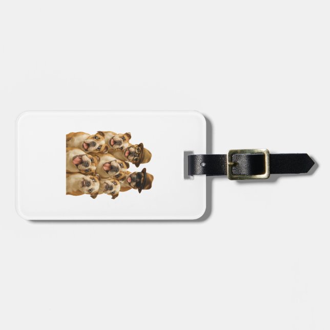 Bulldogg Gepäckanhänger (Vorderseite horizontal)