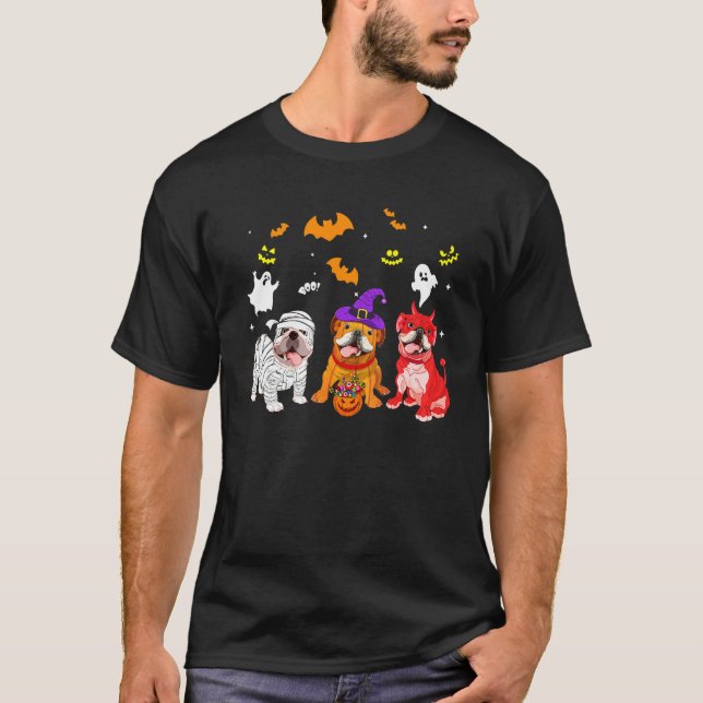 Bulldogge 1 T-Shirt (Vorderseite)
