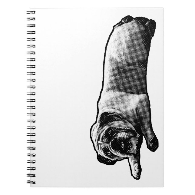 Bulldogge an den Rändern Notizblock (Vorderseite)