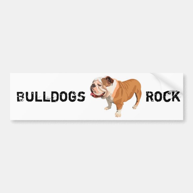 Bulldogge Autoaufkleber (Vorne)