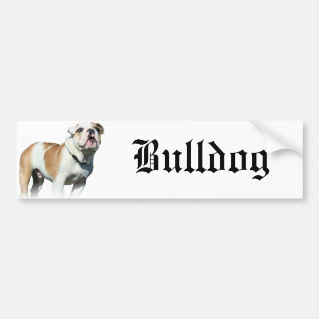 Bulldogge Autoaufkleber (Vorne)