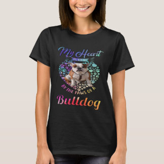 Bulldogge Besitzer meines Herzens wird von den Paw T-Shirt