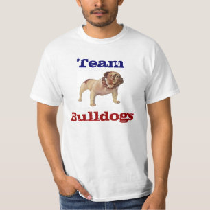 BULLDOGGE, Bulldoggen, trägt T-Shirt