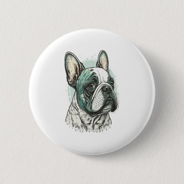 Bulldogge Button (Vorderseite)
