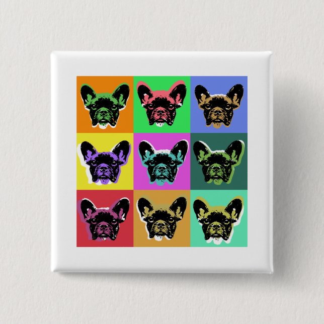 Bulldogge Button (Vorderseite)