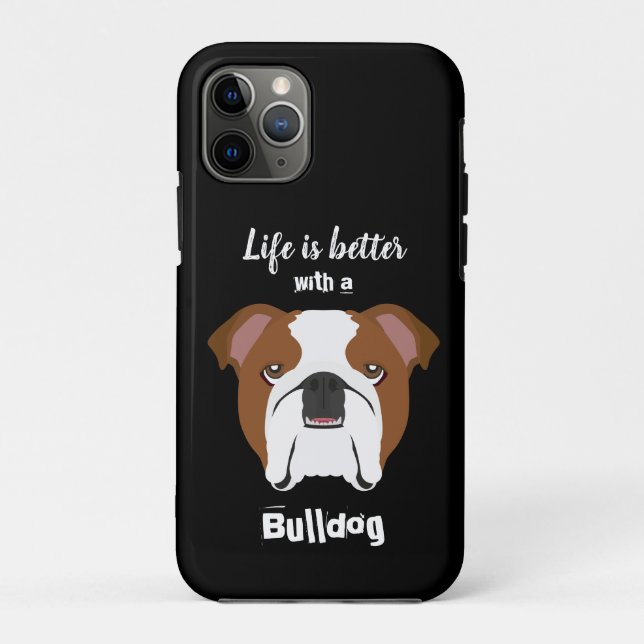 Bulldogge Case-Mate iPhone Hülle (Rückseite)