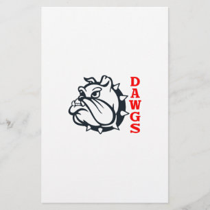 BULLDOGGE DAWGS BRIEFPAPIER