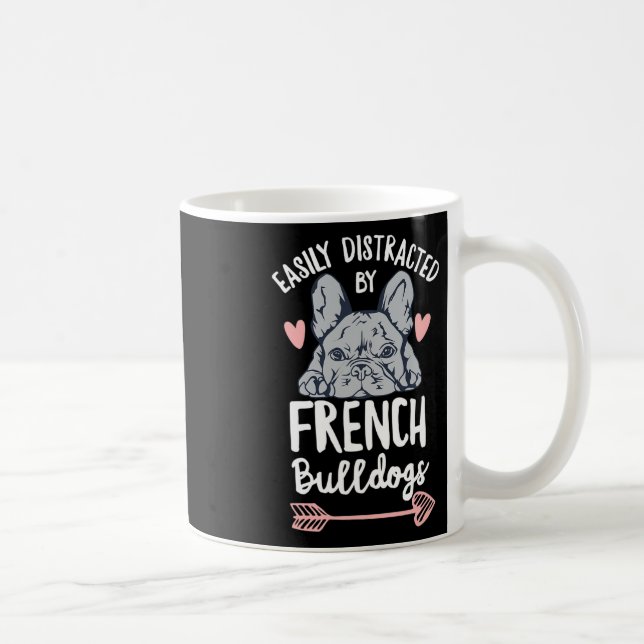 Bulldogge-Entwurf für einen französischen Eigentüm Kaffeetasse (Rechts)