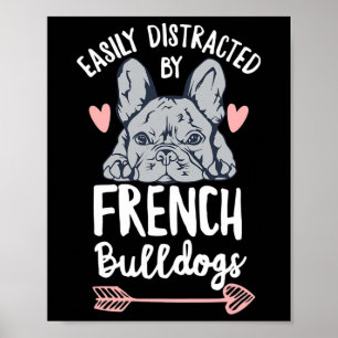 Bulldogge-Entwurf für einen französischen Eigentüm Poster