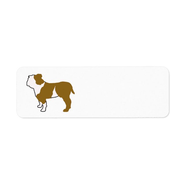 Bulldogge Farb-Silhouette (Vorne)
