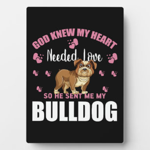 BULLDOGGE FOTOPLATTE