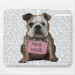 Bulldogge geben Umarmungen frei Mousepad