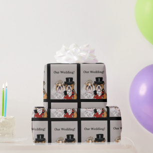 Bulldogge geschenkpapier