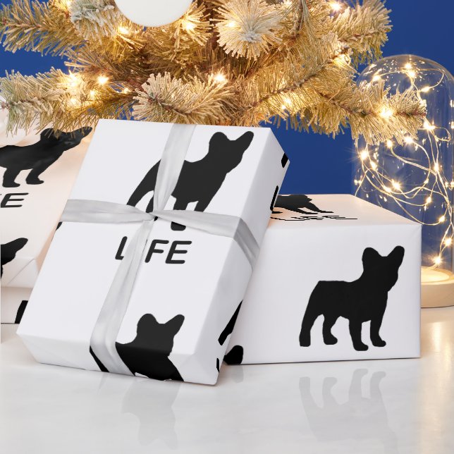 Bulldogge Geschenkpapier (Feiertage)