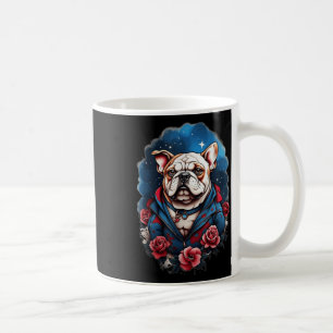 Bulldogge Hund Old School Tattoo Stil Retro Vintag Kaffeetasse