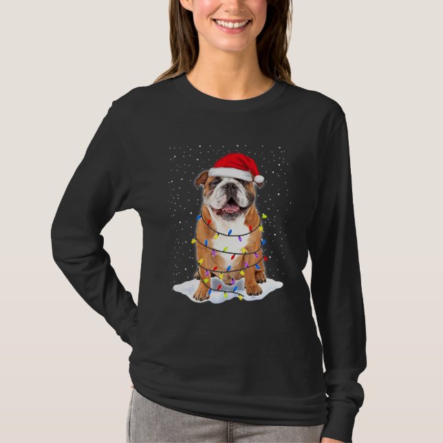 Bulldogge Hund T-Shirt (Vorderseite)