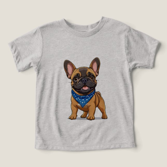 Bulldogge im Stil eines Cartoon (Design Vorderseite)
