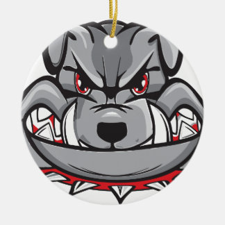 Bulldogge Keramik Ornament