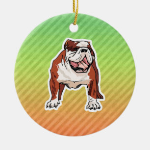 Bulldogge Keramikornament