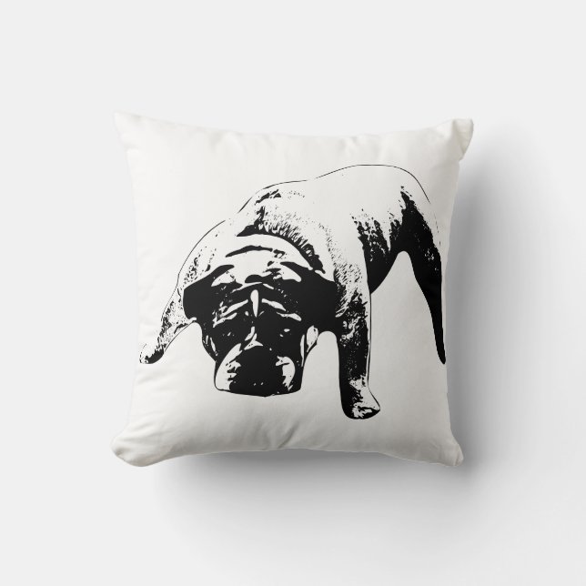 Bulldogge Kissen (Vorderseite)