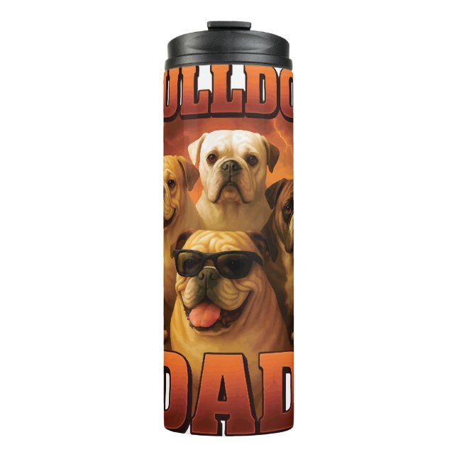 Bulldogge Kopie Thermosbecher (Vorderseite)