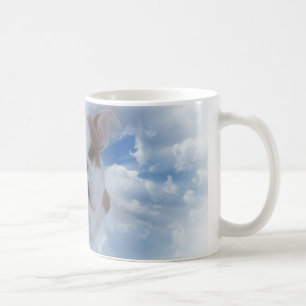 Bulldogge mit Himmelswolken Tasse