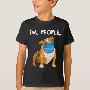 Bulldogge mit Maske T-Shirt
