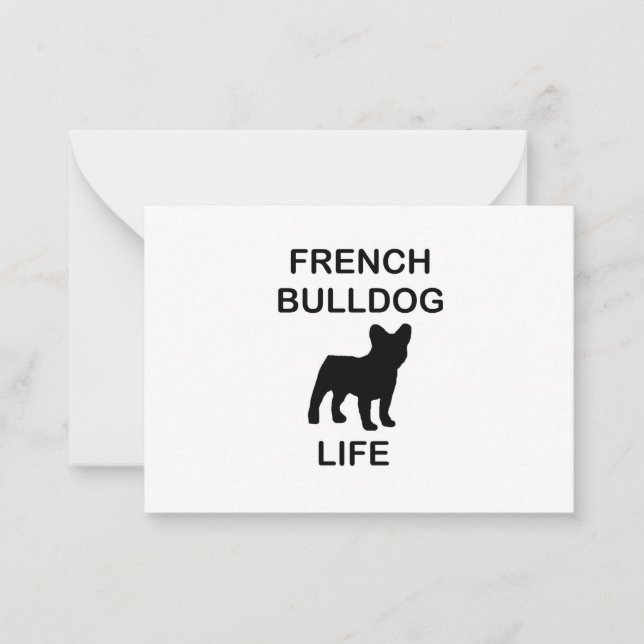 Bulldogge Mitteilungskarte (Vorderseite)